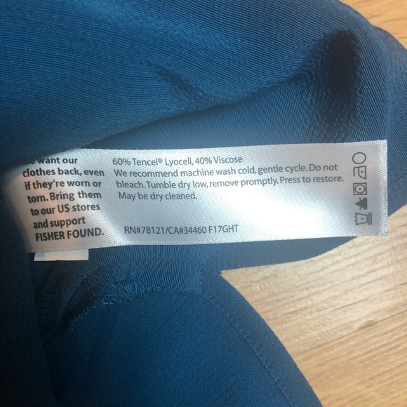 EILEEN FISHER blue viscose shift dress Sz Small - Picture 15 of 15